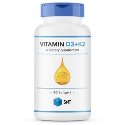 Комплексы витаминов и минералов SNT Vitamin D3 + K2  (90 softgels)