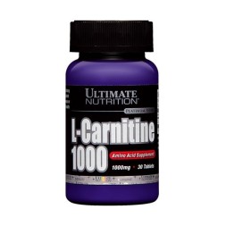 Л-карнитин Ultimate Nutrition L-Carnitine 1000 мг  (30 таб)