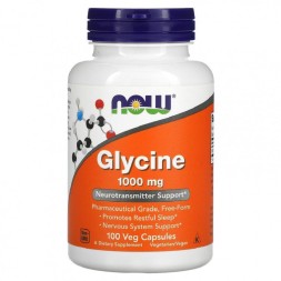 БАДы для мужчин и женщин NOW Glycine   (100c.)