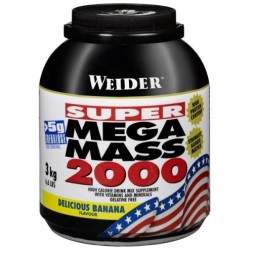 Гейнеры с быстрыми углеводами Weider Mega Mass 2000  (3000 г)