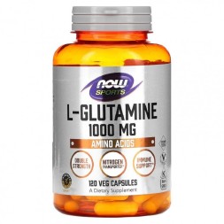 Спортивное питание NOW L-Glutamine 1000mg   (120 vcaps)