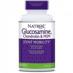 БАДы для мужчин и женщин Natrol Glucosamine Chondroitin &amp; MSM  (150 таб)
